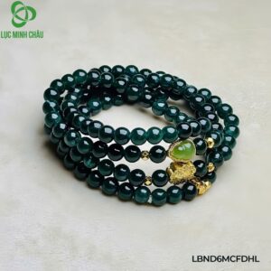 Lam băng ngọc 6 ly mix charm full đá – hồ lô ngọc bích