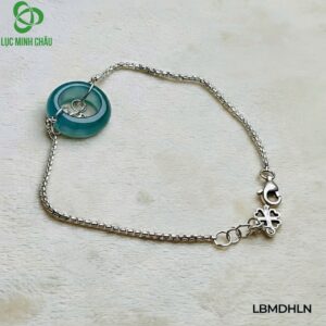 Lắc bạc mix điếu lam ngọc