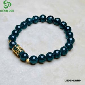 Lam ngọc đơn 8 ly mix lu lam bọc hoa mai