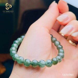 Thạch anh tóc xanh 7-8 Ly – Vẻ đẹp tinh khôi từ thiên nhiên