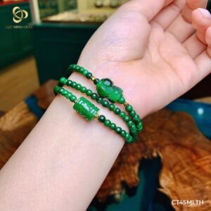 Cẩm thạch 4,5 ly mix Tỳ Hưu & lu cẩm thạch