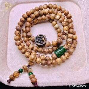 Trầm tốc Indo 6 ly mix lu cẩm thạch – chữ Vạn 12 ly