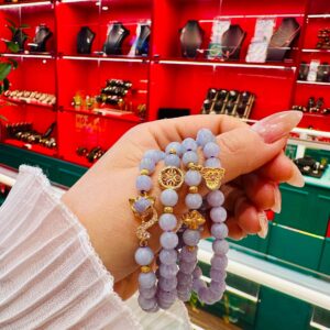 Tinh hoa phỉ thúy trắng tím VIP 7ly