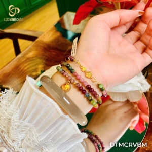 💎 Tourmaline Mix Charm Tour Bạc Mạ V