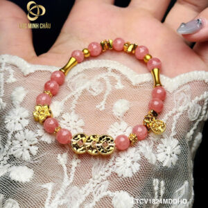 💎 Lắc Tay Charm V18–V24 Kim Tiền Mix Đá Đào Hoa Vip