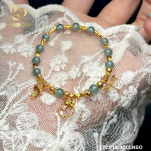 💎 Lắc Tay Charm V18K–V24K Mix Lam Băng Ngọc Vip